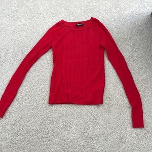 from express, bright red, size x-small